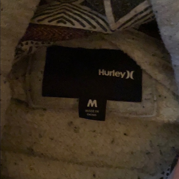 Hurley Mens Medium Grey Hoodie - Picture 4 of 5